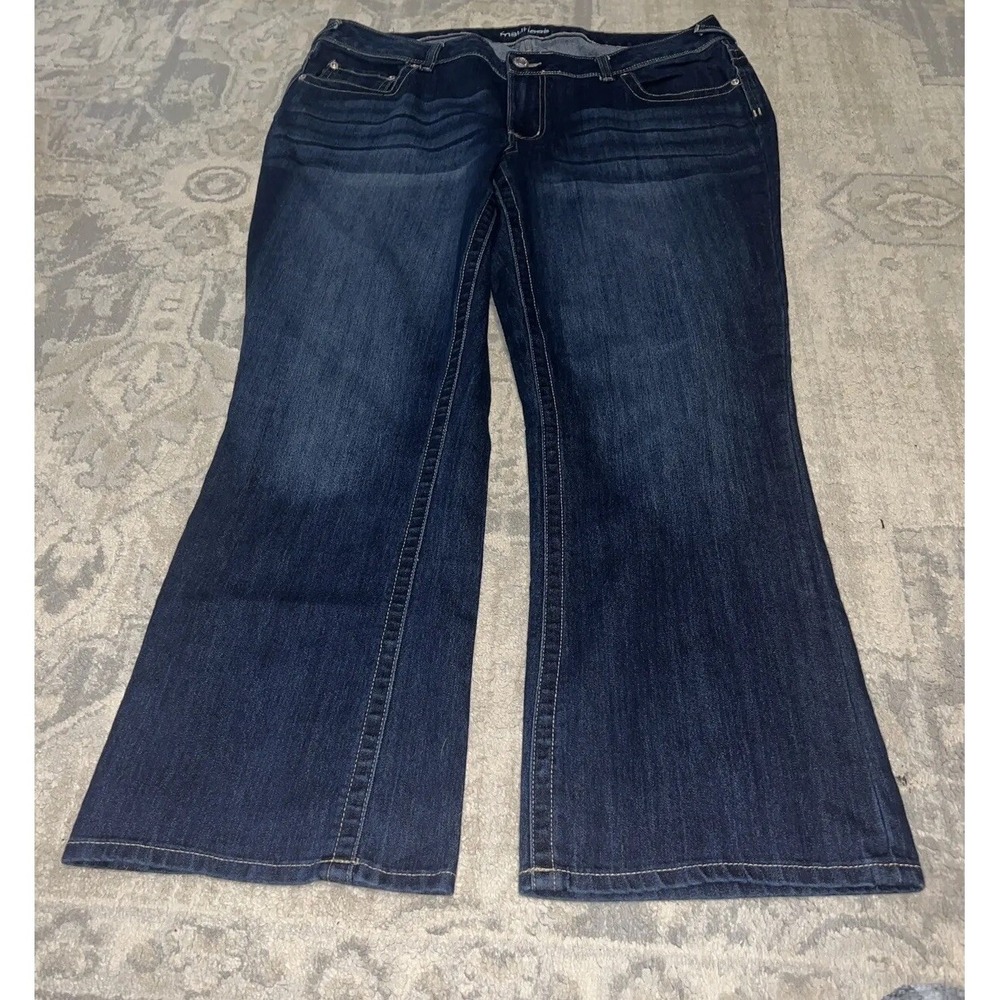 Maurices Women's Jeans Plus Sz 18W Short Dark Wash Mid Rise‎ Nice